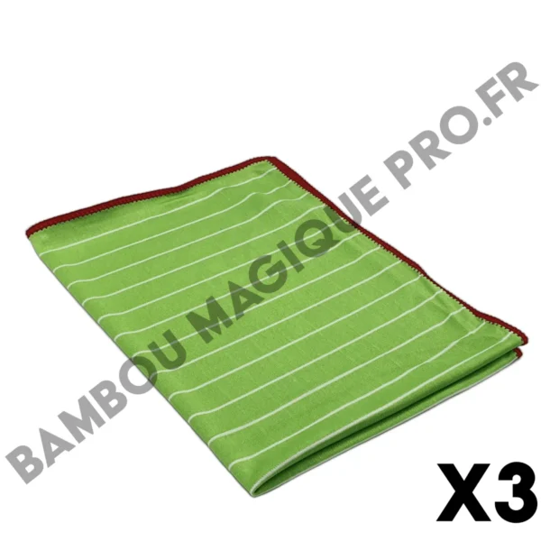 Lot de 3 chiffons Essuyeurs Bambou Magique Pro®️