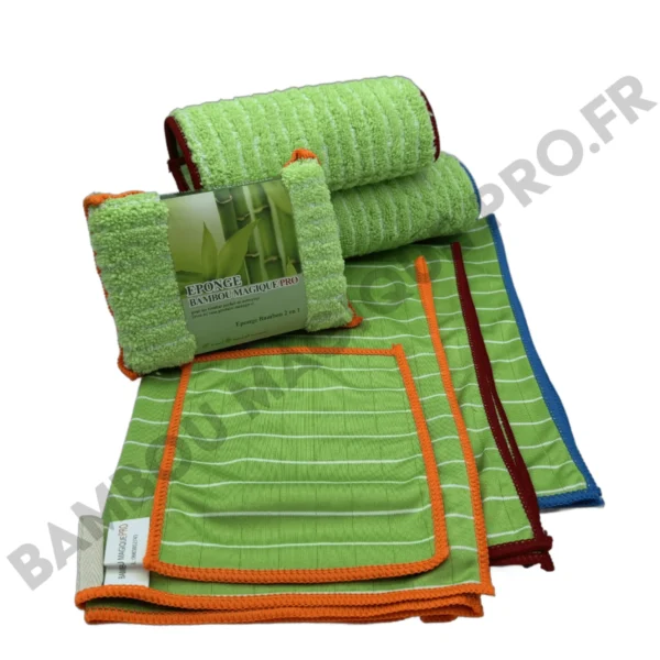 Kit 7 pièces Microfibres Bambou Magique Pro®